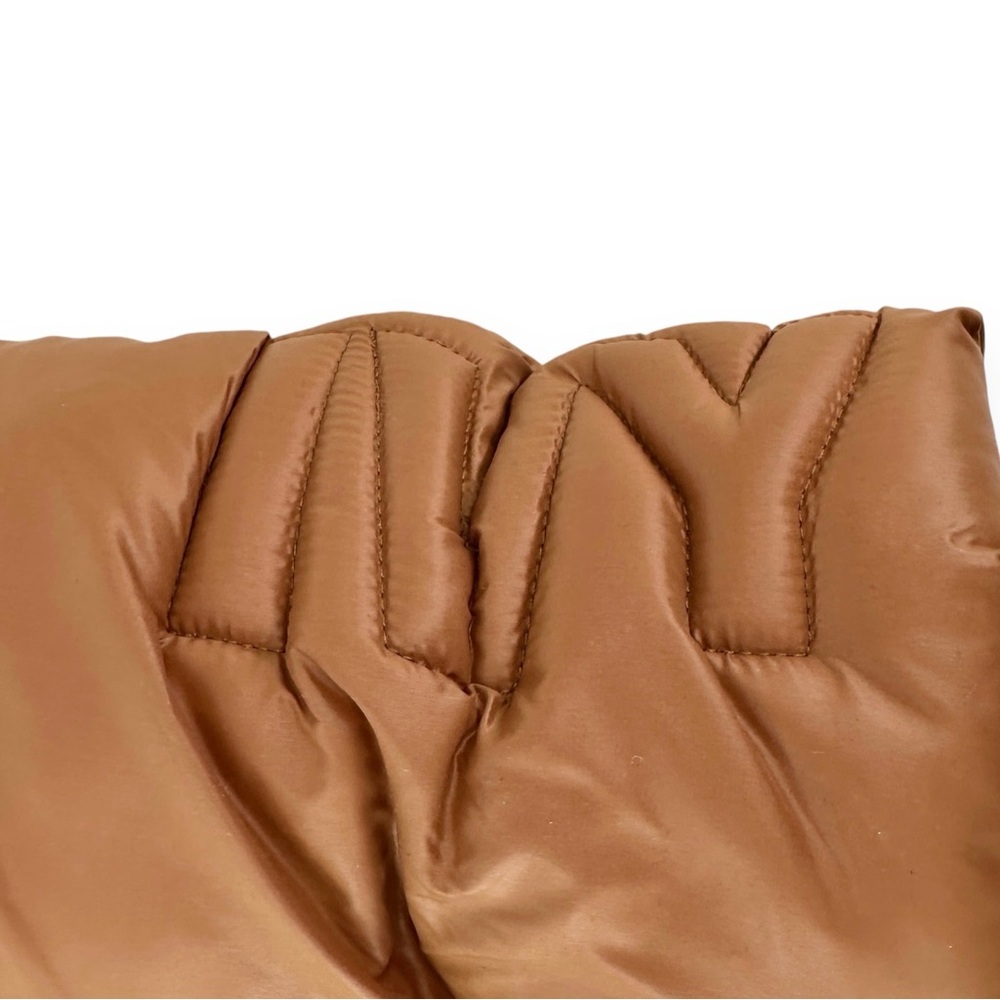 NWT Ivy Park x Adidas Limited Edition Brown Padded Puffy Puffer Ski Gloves sz M - Picture 5 of 10